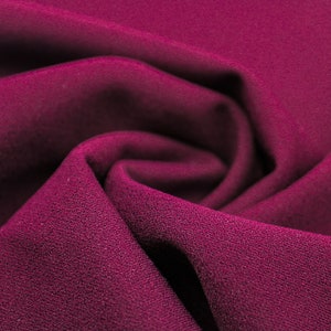 Burgundy Dark Scuba Crepe Techno Knit Fabric by the Yard-Style 702