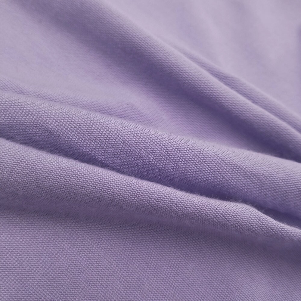  Cotton Lycra Jersey Knit Fabric Purple - per Meter