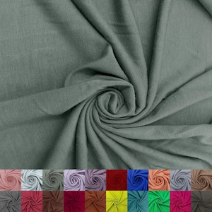 Tessuto in maglia jersey spandex rayon modale largo 60&quot; tagliato su misura (225 GSM) - Peso medio, elasticizzato in 4 direzioni, traspirante - Verde ardesia n. 765