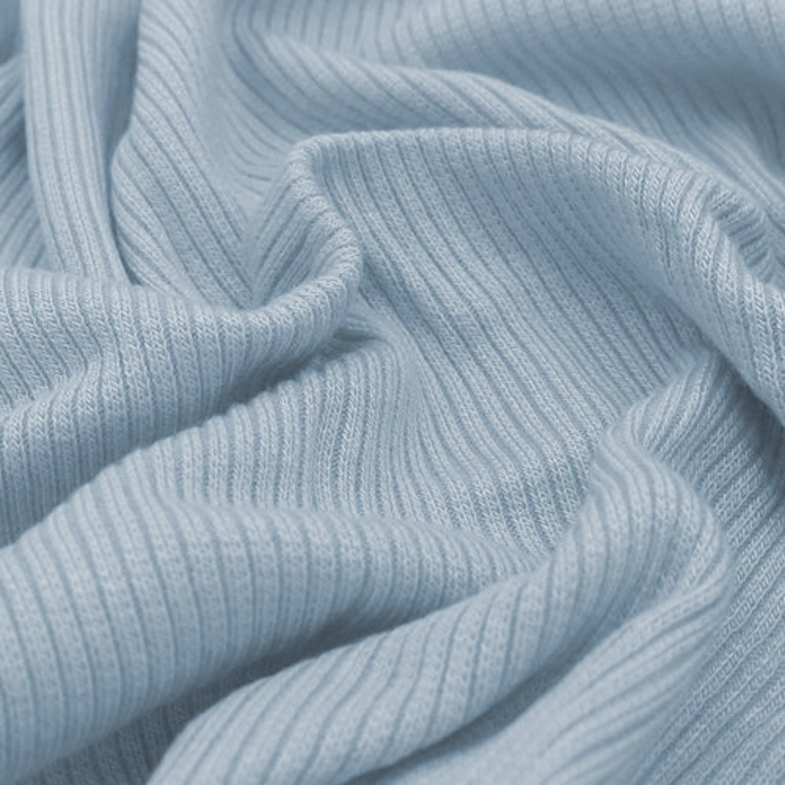 Misty Blue 2x1 Rib Knit Stretch Fabric by the Yard Style 752 - Etsy