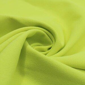 Green Chartreuse Neon Scuba Crepe Techno Knit Fabric by the Yard-Style 702