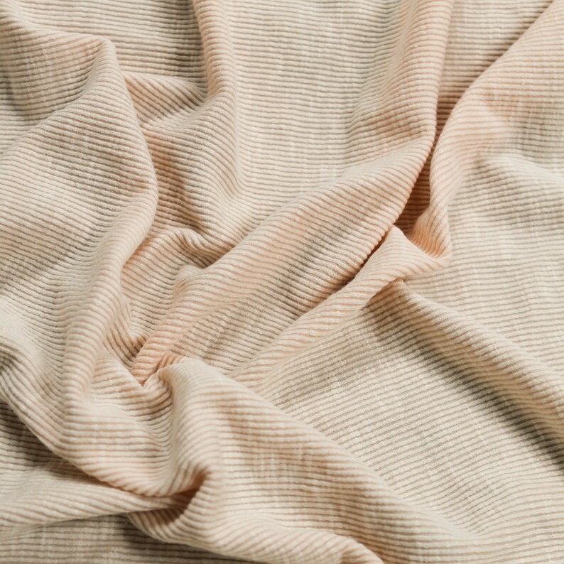 Blush 2x1 Heavyweight Rib Sand Wash Knit Fabric by the Yard Etsy Canada