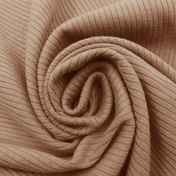 Mocha Cotton Lycra Knit Solid Essentials