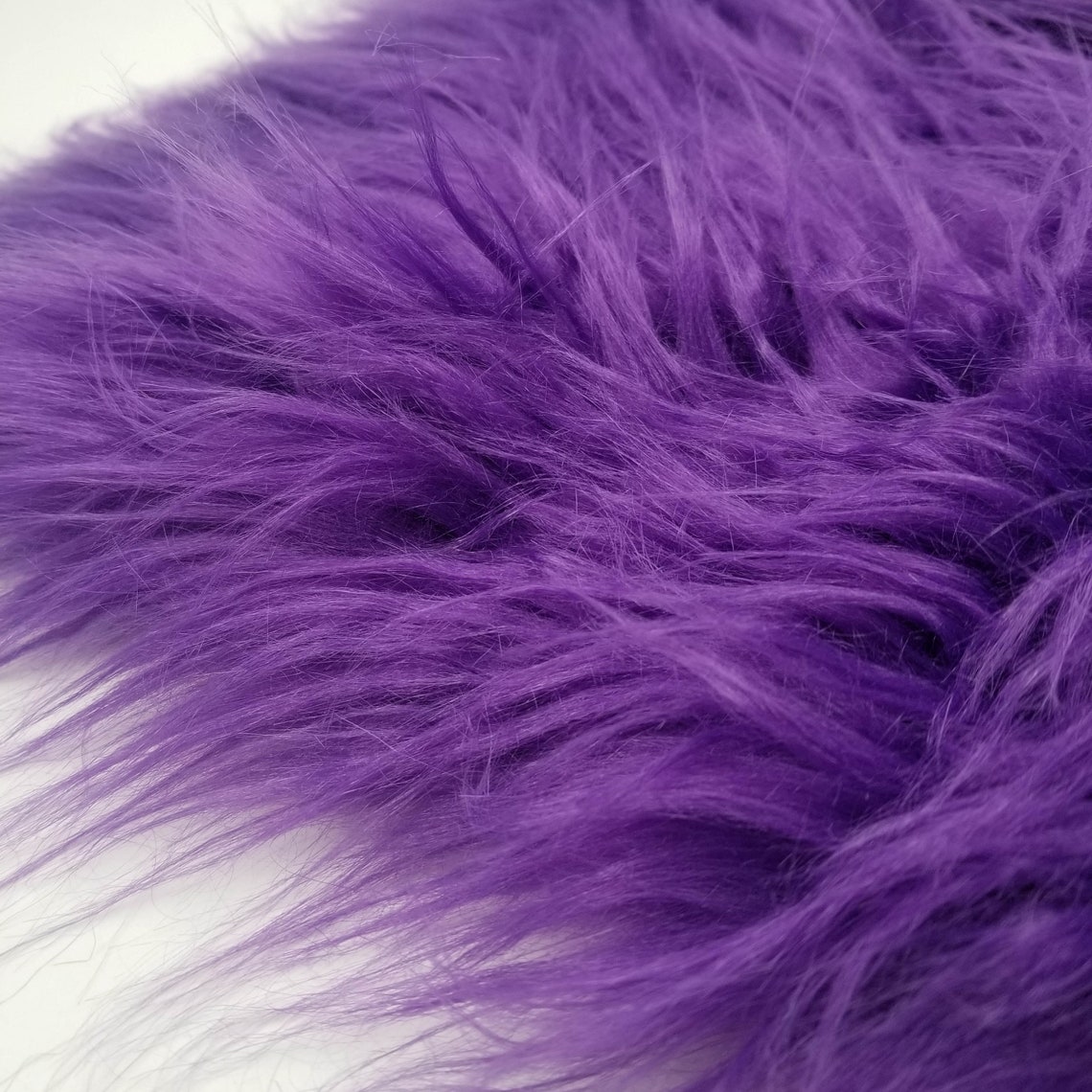 Purple Faux Fur Fabric Long Pile Mongolian Style 5000 - Etsy