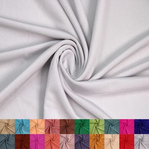Off White Ice Tropical Circular Knit Fabric by the Yard- Style 767