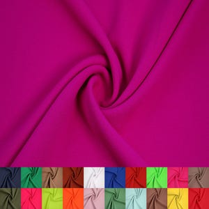 59&quot; Scuba Crepe Techno Polyester Spandex Stretch Fabric 230gsm by the Yard (SKU-702).