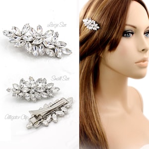 Wedding Hair Pin Rhinestone Alligator Clip Bridal Wedding Accessory Wedding Jewelry Bridesmaid Gift Bridesmaid alligator clip daisy