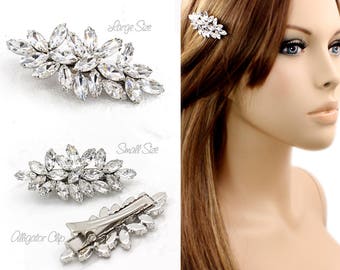 Wedding Hair Pin Rhinestone Alligator Clip Bridal Wedding Accessory Wedding Jewelry Bridesmaid Gift Bridesmaid alligator clip daisy