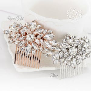 Wedding Hair Clip Wedding Barrette Rhinestone crystal Bridal Barrette Bridesmaid hair comb Wedding Accessory Bridal Jewelry Hair comb Daisy