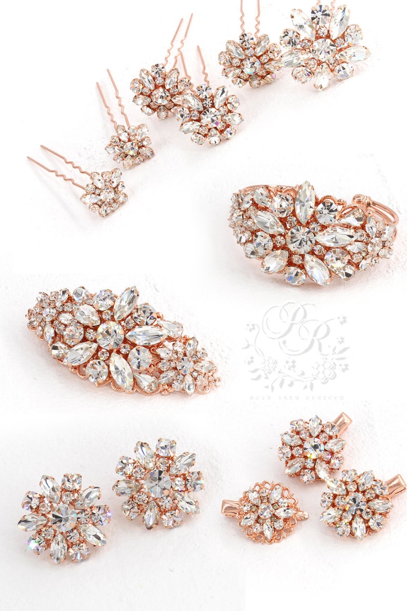 Wedding Hair Clip Wedding Barrette Rhinestone Hair Clip Bridal Barrette Wedding Jewelry Wedding Accessory Bridal Jewelry Headpiece Daisy