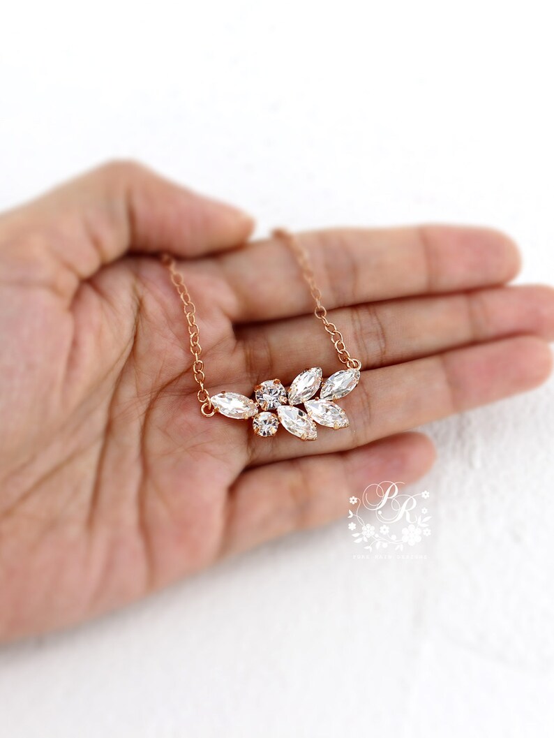 Bröllopsörhängen Armbandsset Brudtärneörhängen Gåva Roséguldörhängen Brudarmbandssmycken Brudsmycken Brudtärneörhänge prästkrage Necklace Only