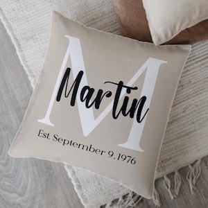 Custom Family Name Throw Pillow: Personalized Home Decor