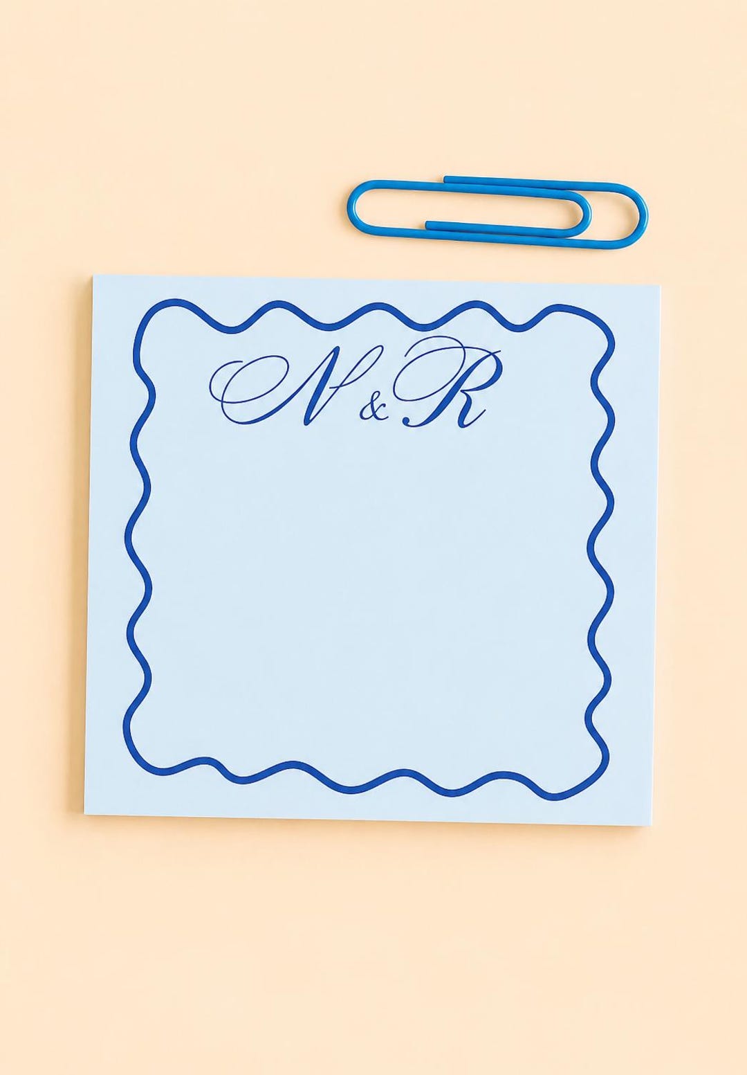 Personalized Wedding Sticky Notes Gift for Couple | Custom Monogram ...