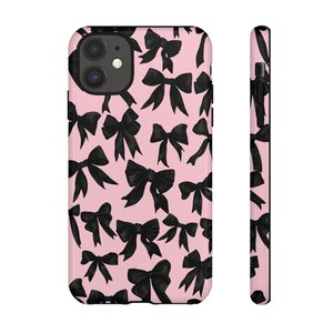 Black Bow Pink Phone Case: Preppy Coquette iPhone & Galaxy Cover image 7