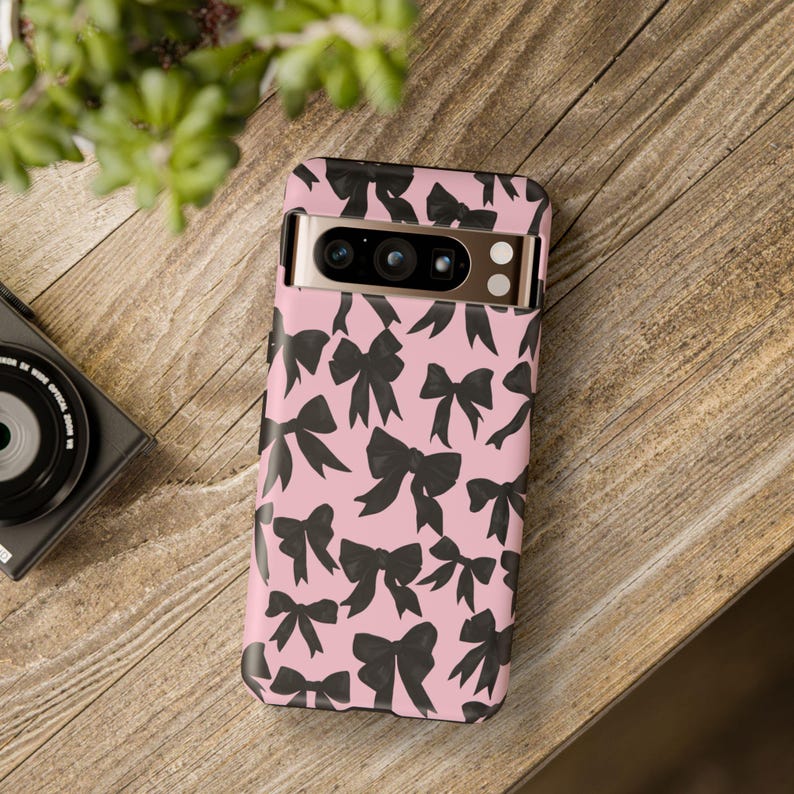 Black Bow Pink Phone Case: Preppy Coquette iPhone & Galaxy Cover image 8