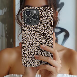 Pink and Gold Leopard Print Phone Case Animal Print Phone Cover Jaguar Phonecase for Iphone 16 15 14 13 Galaxy S22 S23 S24 Gift for Her