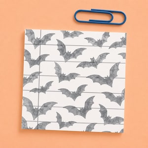 Bat Sticky Notes | Halloween Sticky Notes | Cute Bat Notepad | Spooky Office Supplies | Gothic Desk Decor | Fall Stationery