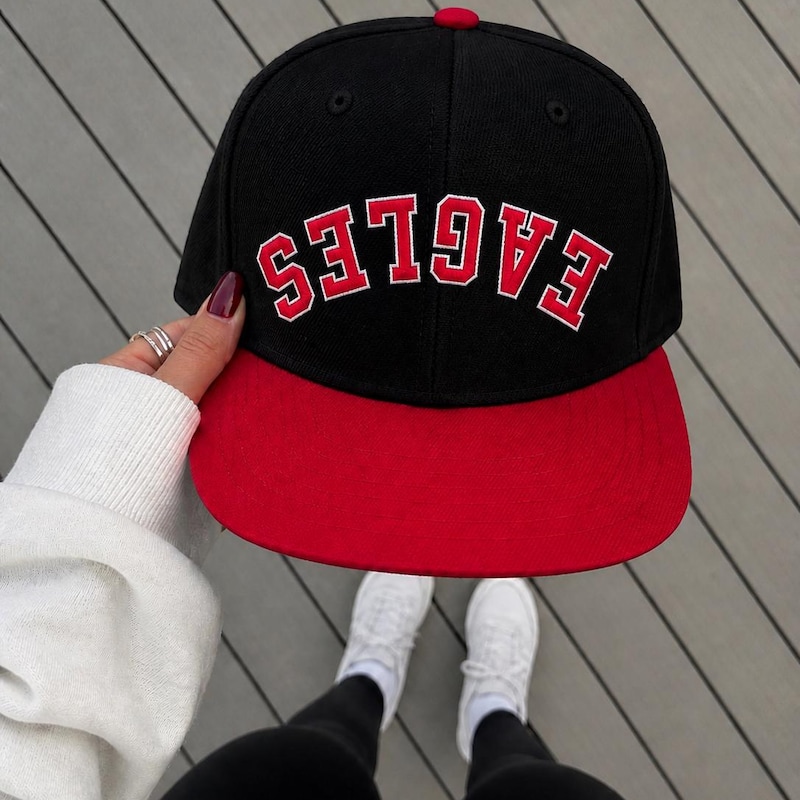Backwards Text Hat - Etsy