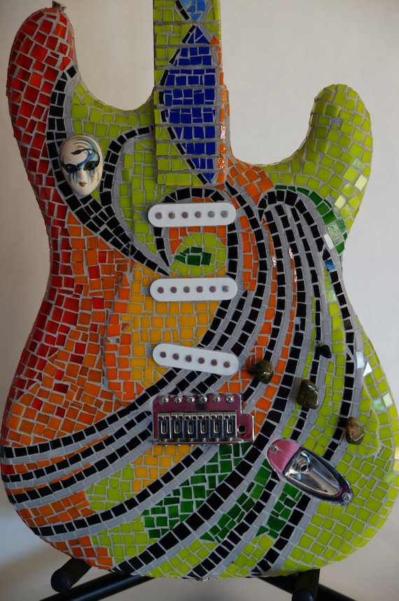 ギター Mosaic Mosaic Guitar - Etsy Canada