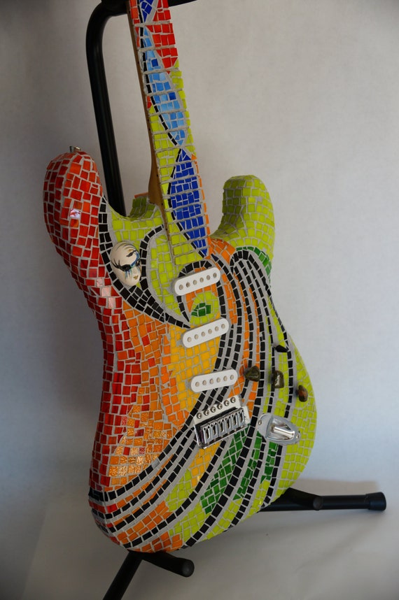 Mosaic Guitar - Etsy Canada