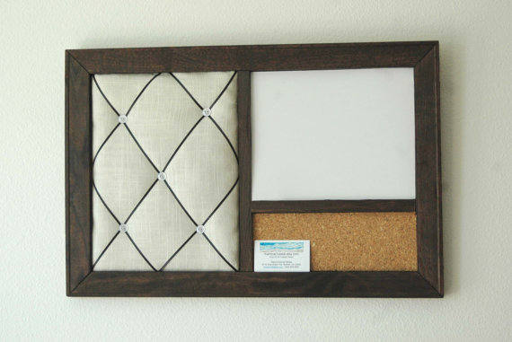 Rustic Whiteboard Rustic Wine Corkboard Whiteboard French Memo Board: Wall Organizer - Etsy