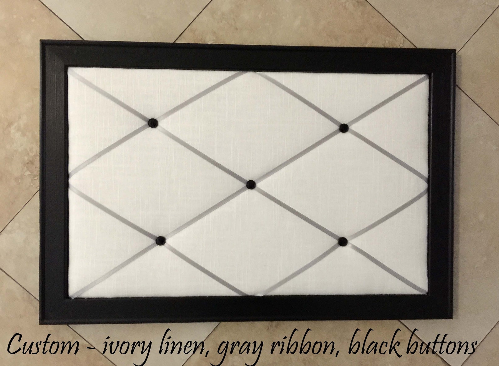 Framed French Memo Board Memory Board Photo Board Organizer Etsy