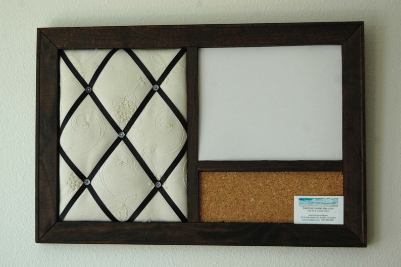 Corkboard Chalkboard & French Memo Board Wall Organizer With Etsy