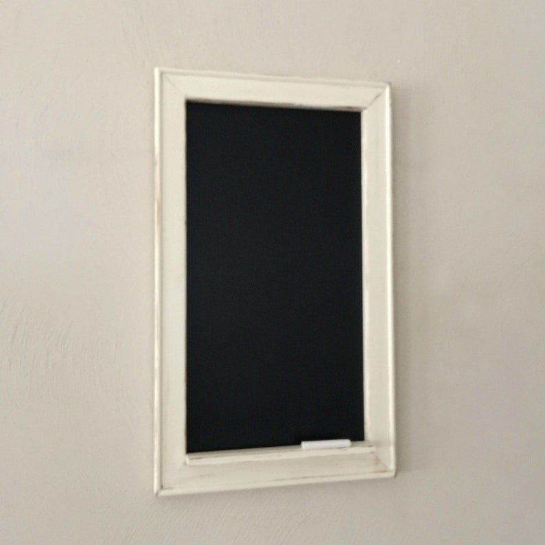 Framed Chalkboard With Shelf Shabby Chic Chalkboard Dorm Etsy