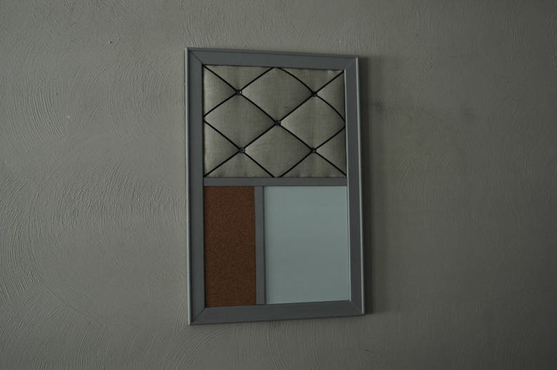 Office Decor Linen French Memo Board Whiteboard or Etsy