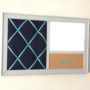 Personalized Custom Bulletin Board, Corkboard Magnetic Whiteboard French Memo Board Wall Organizer, Dorm Decor, Home office, graduation gift