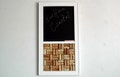 Cork board & Chalkboard Combo, Wine Corkboard, Pinboard, Kitchen Wall Organizer, Small Cork board, Modern Farmhouse Decor, Wine Decor
