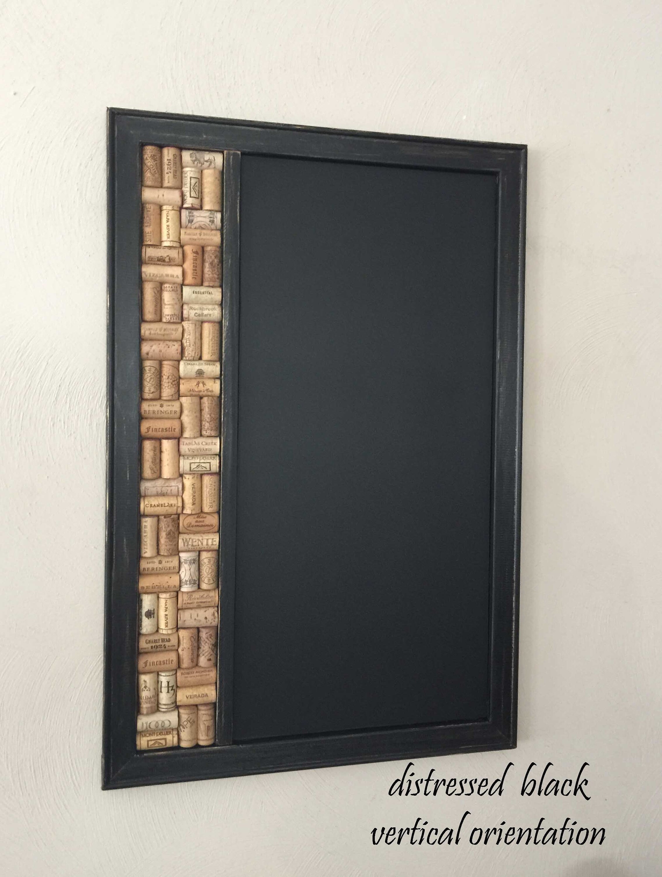 Wine Cork board Chalkboard Combo Kitchen Corkboard Rustic Etsy