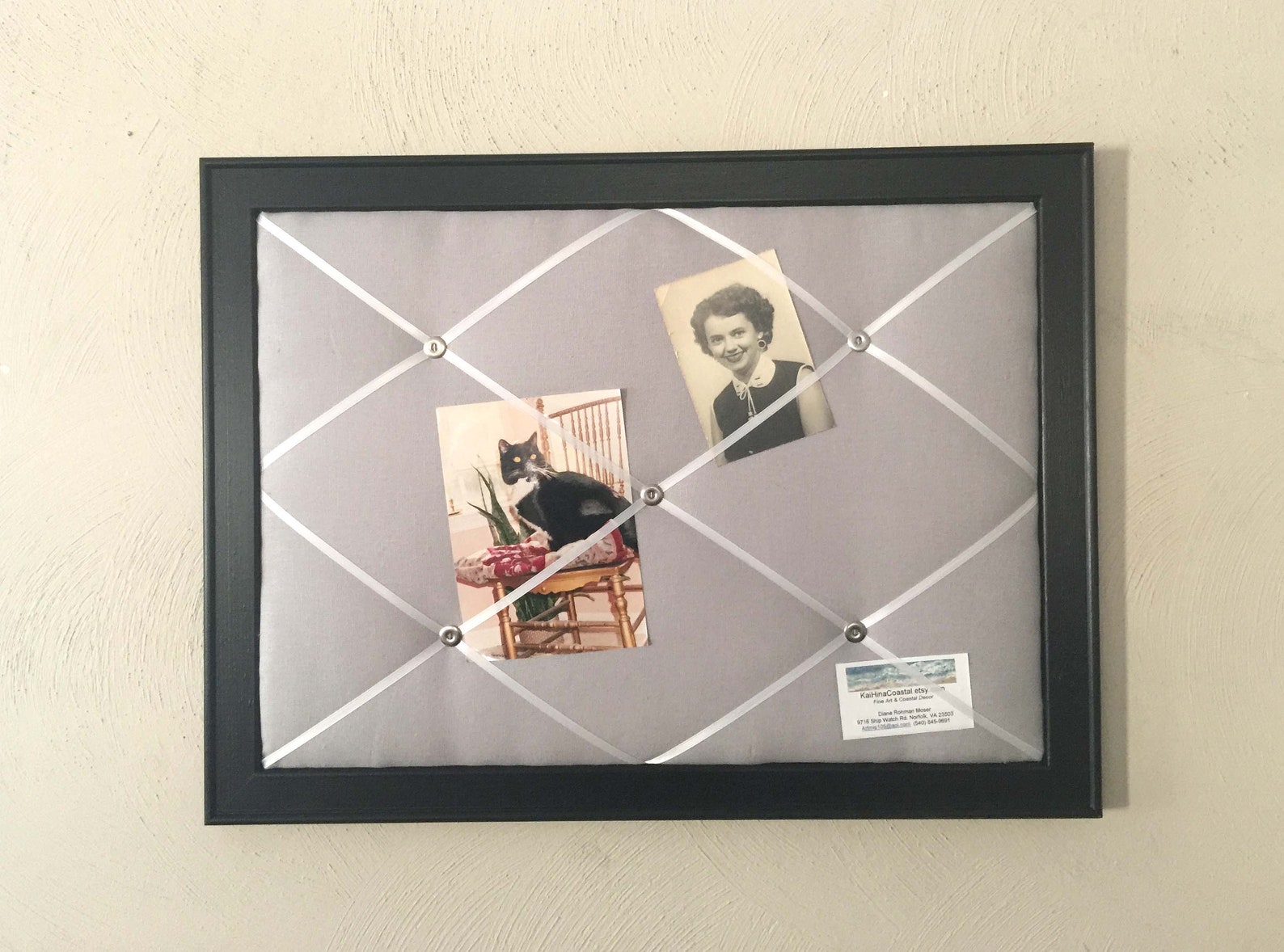 Framed French Memo Board Memory Board Photo Board Organizer Etsy