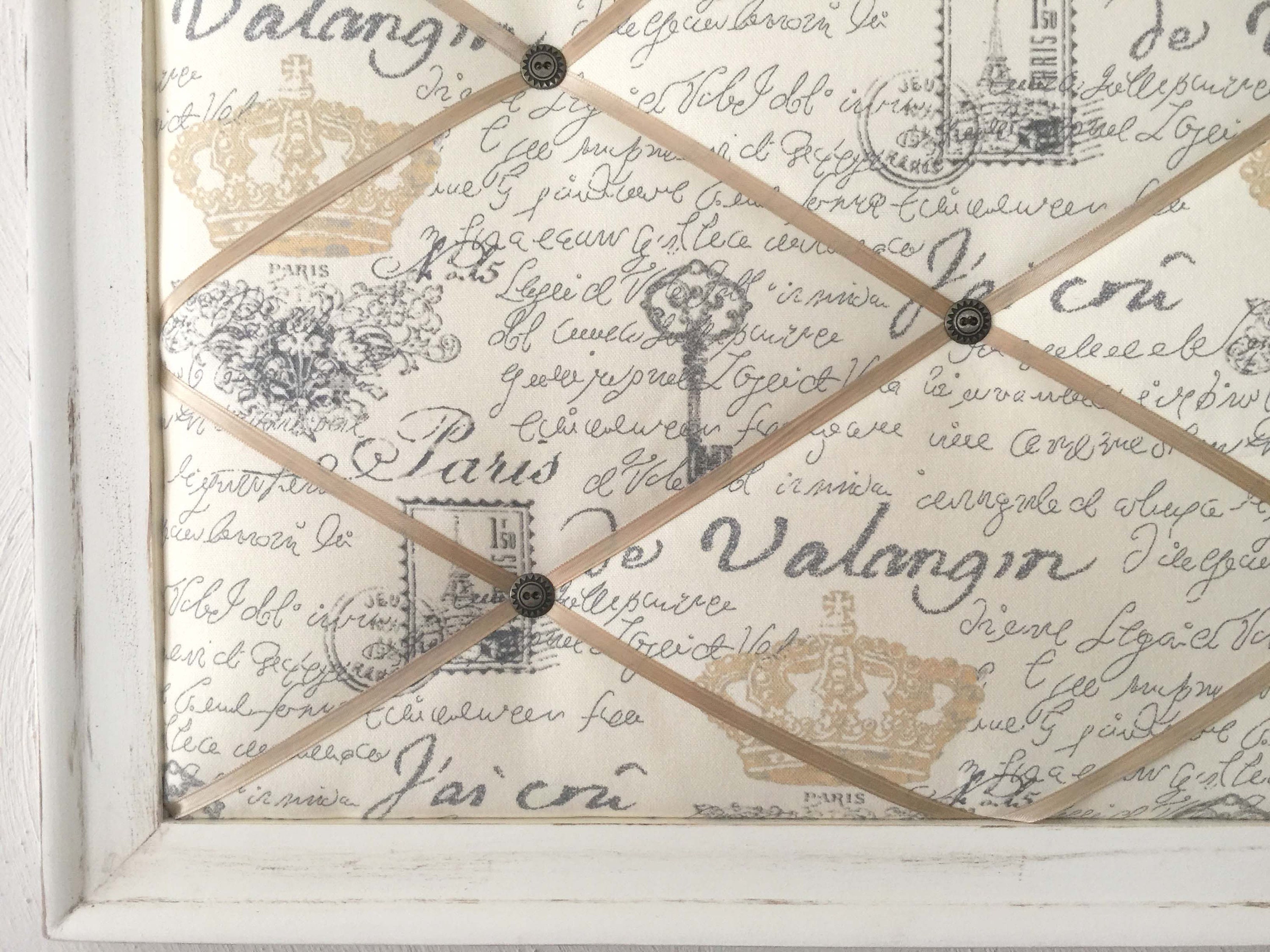 Paris Decor French Memo Board Chalkboard Wine Cork Board Etsy