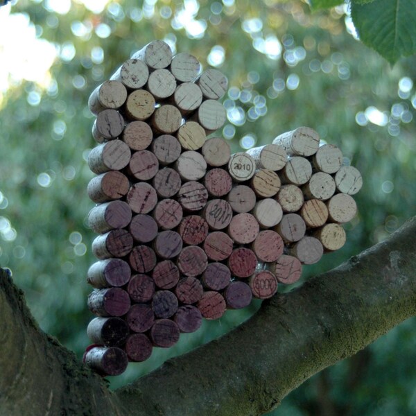 Ombre Heart Wine Corkboard
