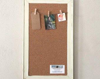 Pinnwand mit Wäscheklammer, Shabby Chic Pinnwand, personalisierte Pinnwand, Wohnheim Dekor, Command Center, Büro Dekor