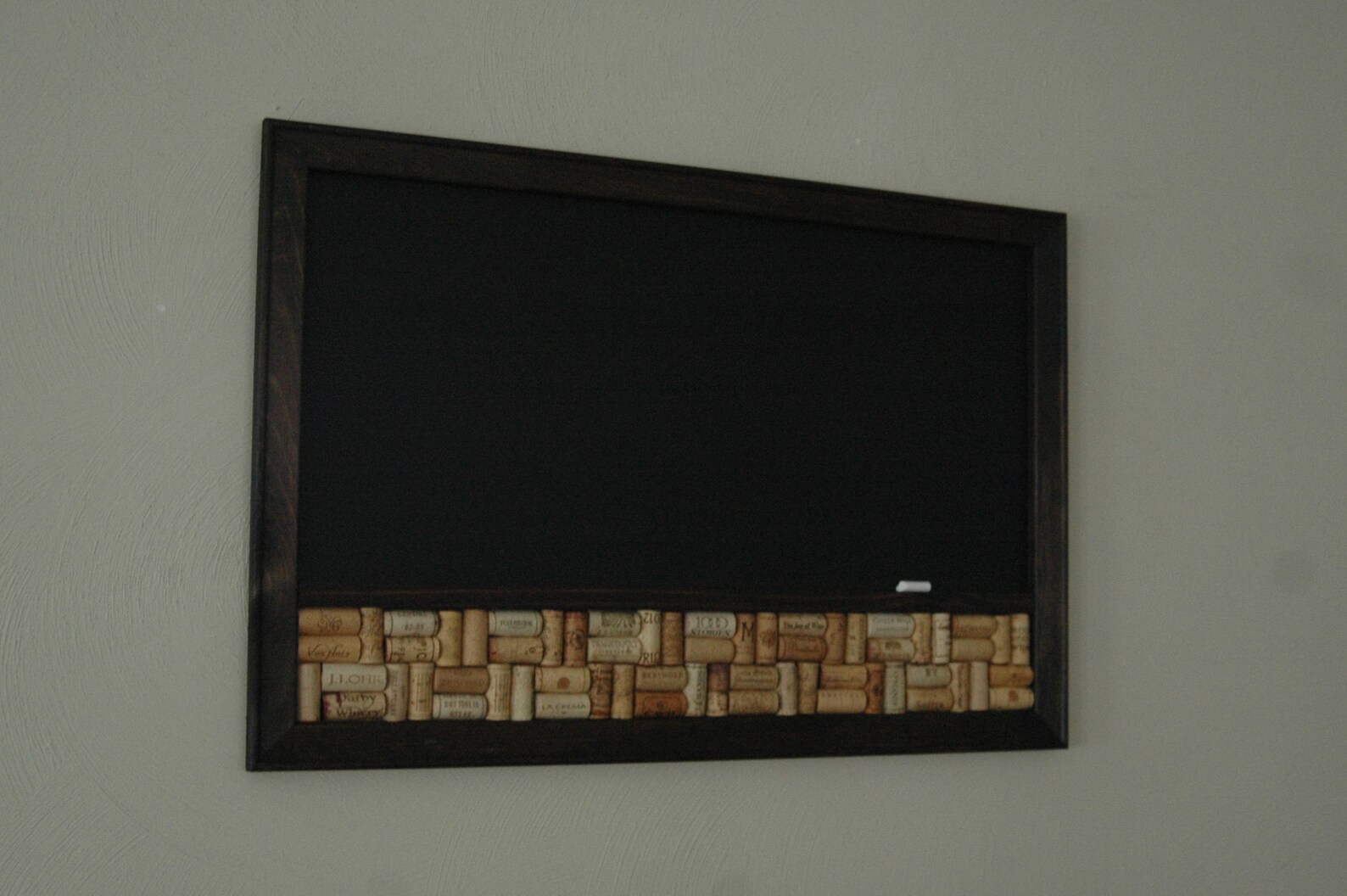 Wine Cork Board Chalkboard Combo Kitchen Corkboard Rustic Etsy