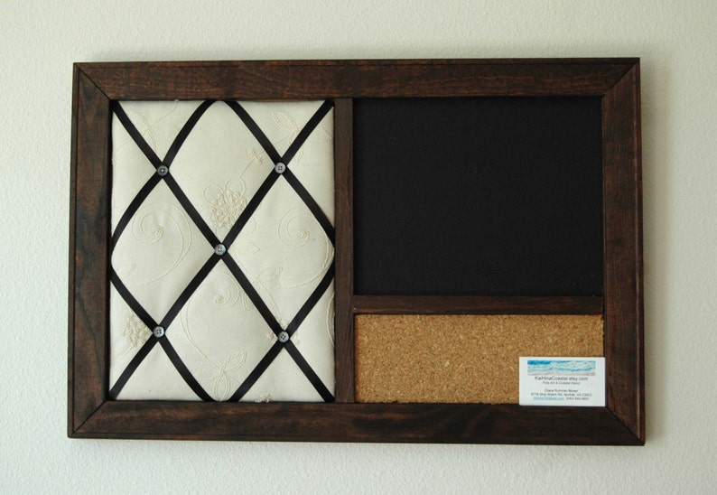 Corkboard Chalkboard & French Memo Board Wall Organizer With Etsy