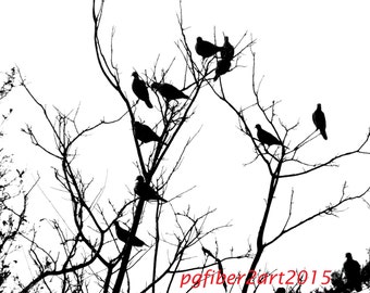 Thermofax Birds in a Tree Screen