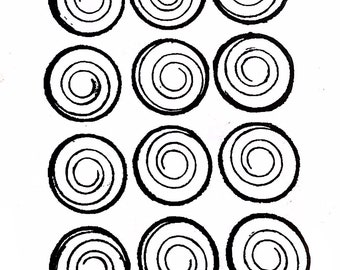 Thermofax Spiral Circles Screen