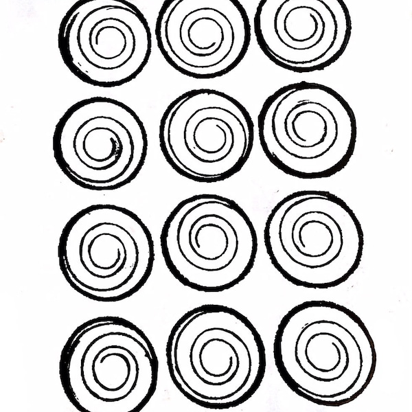 Thermofax Spiral Circles Screen