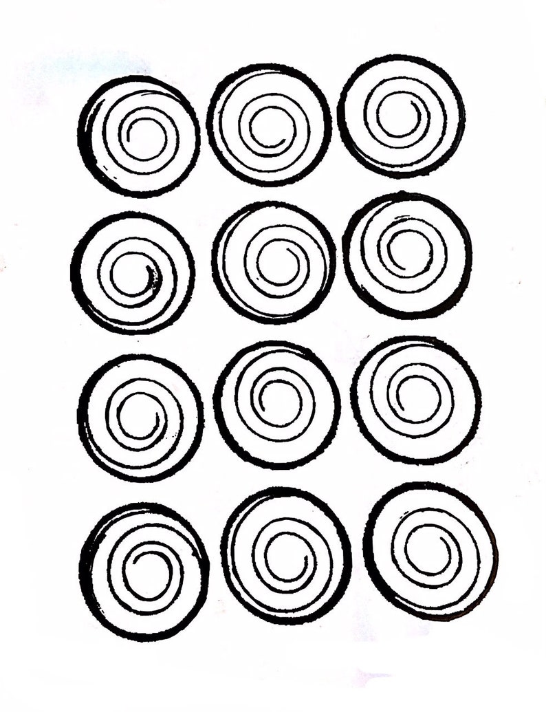 Thermofax Spiral Circles Screen image 1