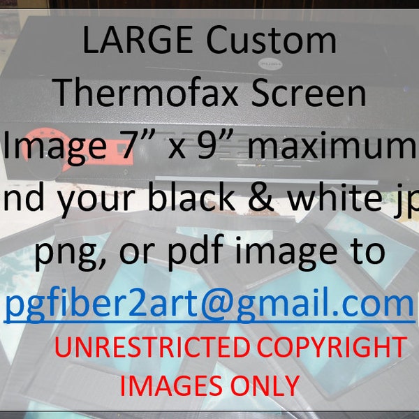 Thermofax Large Custom Screen