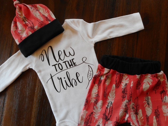 new to the tribe baby outfit