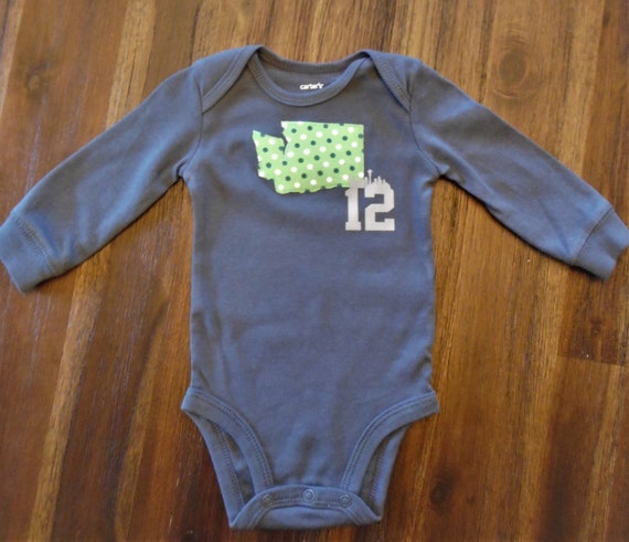 seahawks onesie baby