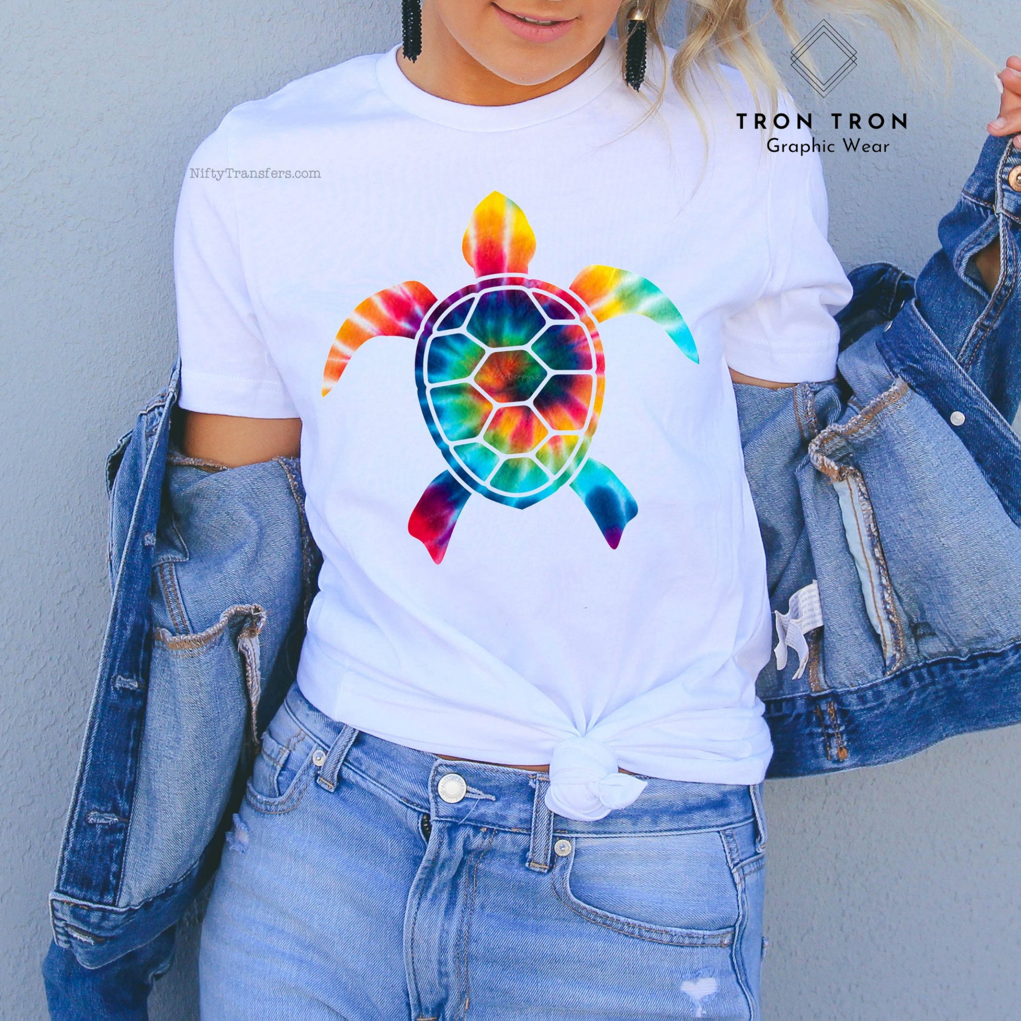 Sea Turtle Graphic tee shirt tye dye tee summer shirt Etsy