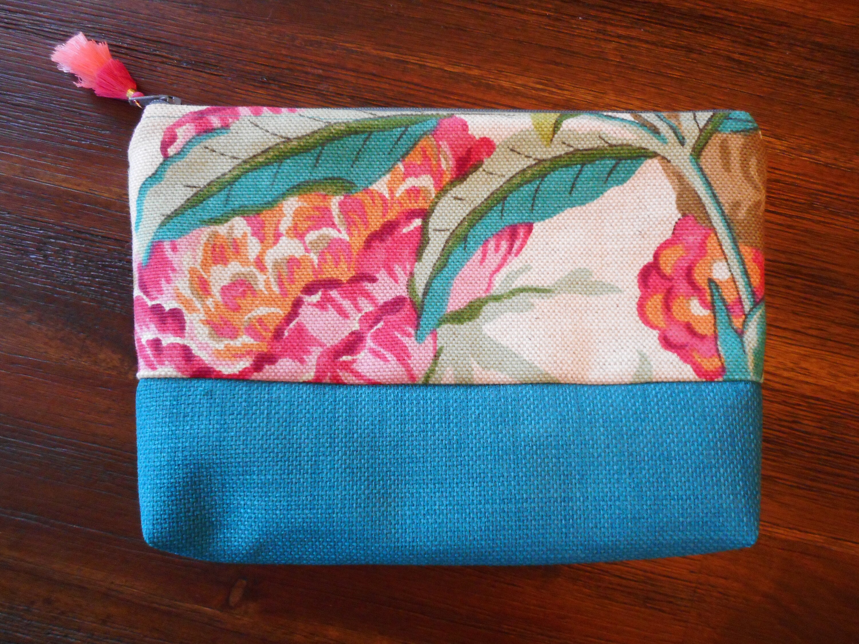 Druk Hawajski Kosmetyczka Torba Makijaż Pokryte Etui Zip Etsy