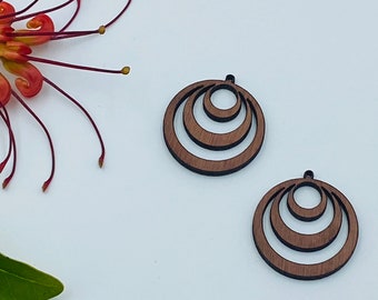 Wood Earring Blank Etsy