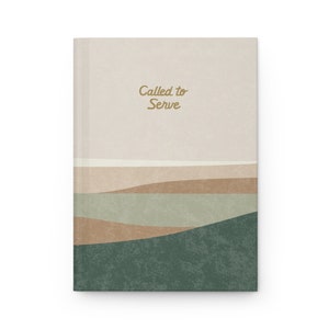 Hilly Landscape Hardcover Mission Journal, Called to Serve, Mission notebook, Missionary notebook, Missionary Journal, LDS