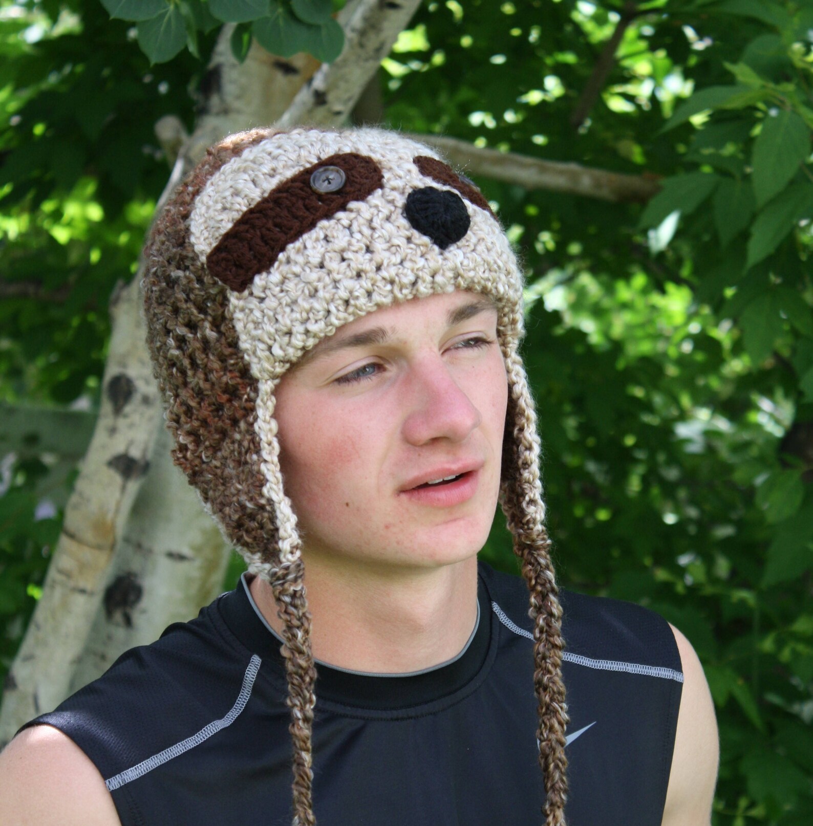 PATTERN - Sloth Hat Pattern - Baby Sloth Hat Tutorial - Crochet Sloth ...